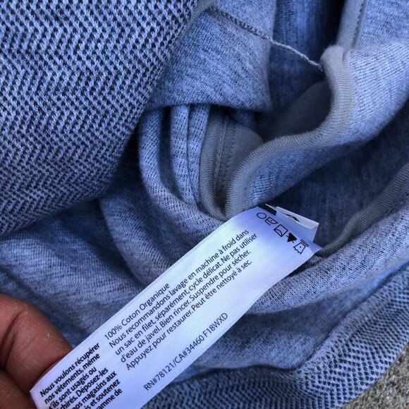 EILEEN FISHER Moto Jacket Women's 1X Grey Organic Cotton Soft Designer - Picture 5 of 8